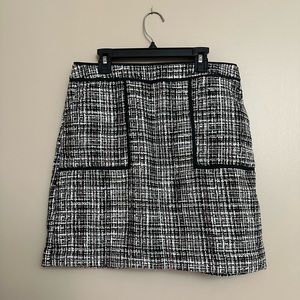 LOFT Outlet multicolor tweed mini skirt